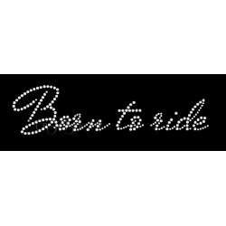 Nažehlovací aplikace CS409 nápis Born to ride