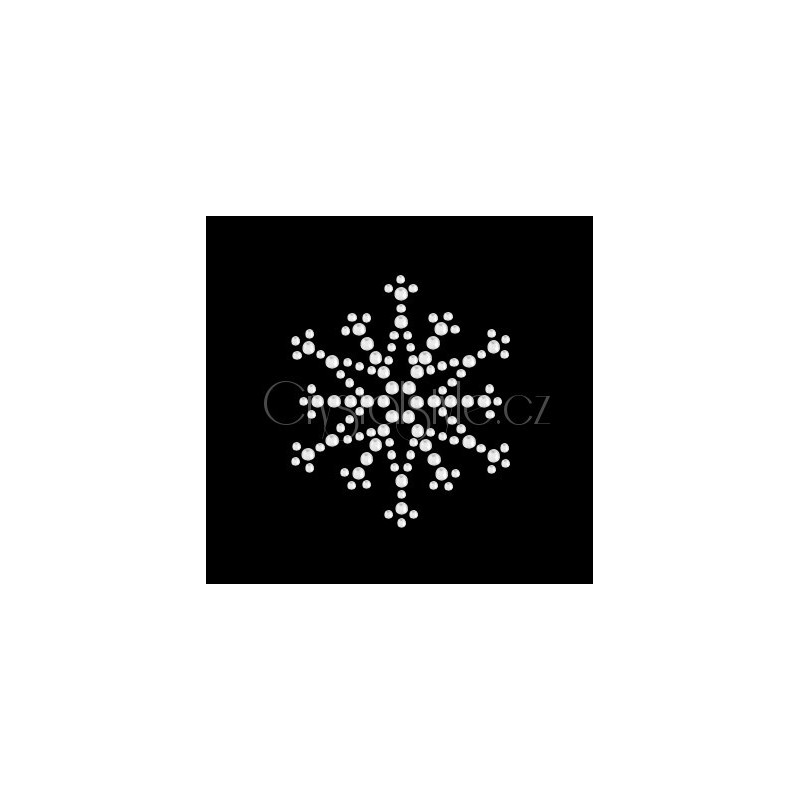 Nažehlovací aplikace CS419 sněhová vločka