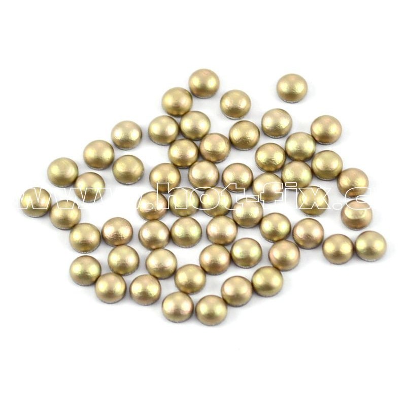 Hot-fix kamínky perly barva BÉŽOVÁ MATNÁ 2 mm