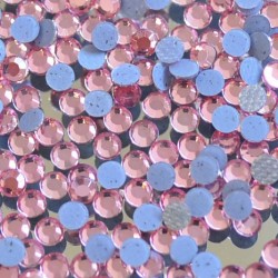 Skleněné hot-fix kamínky barva Rose světlý velikost SS10