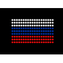 Nažehlovací aplikace CS233 vlajka Rusko