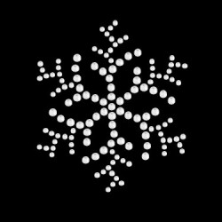Nažehlovací aplikace CS069 sněhová vločka