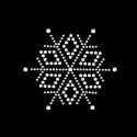 Nažehlovací aplikace CS174 sněhová vločka