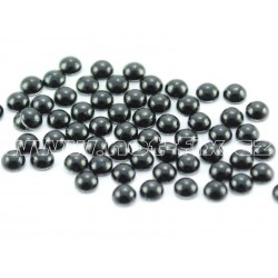 Hot-fix kamínky perly barva ČERNÁ 5 mm