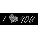 Nažehlovací aplikace CS338 nápis I Love you