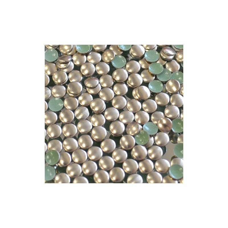 Kovové hot-fix kamínky barva BRONZ průměr 2 mm