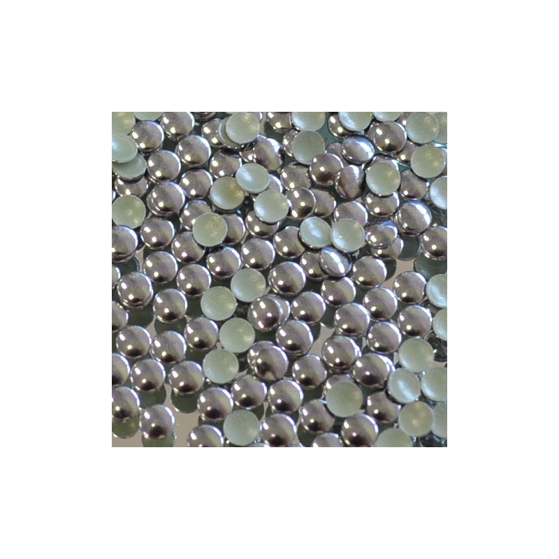 Kovové hot-fix kamínky barva BRONZ TMAVÝ průměr 2 mm