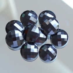 Epoxy hot-fix kameny černé průměr 12 mm