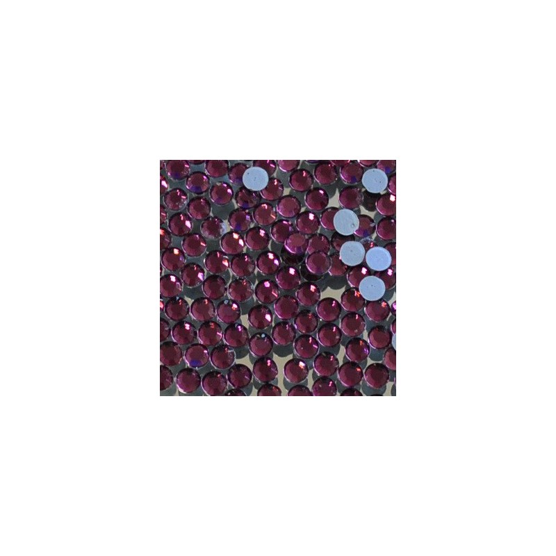 Skleněné hot-fix kamínky barva Amethyst tmavý velikost SS10